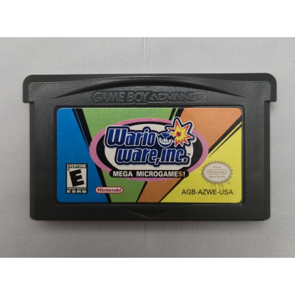 WarioWare, Inc. Mega Microgame$! (GBA) USA - 00 Stamp - Authentic & Tested